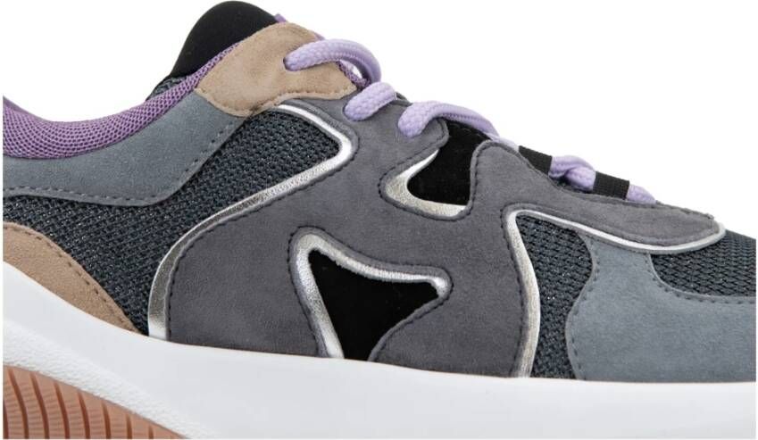 Hogan Suède Glitter Sneakers met Veters Multicolor Dames