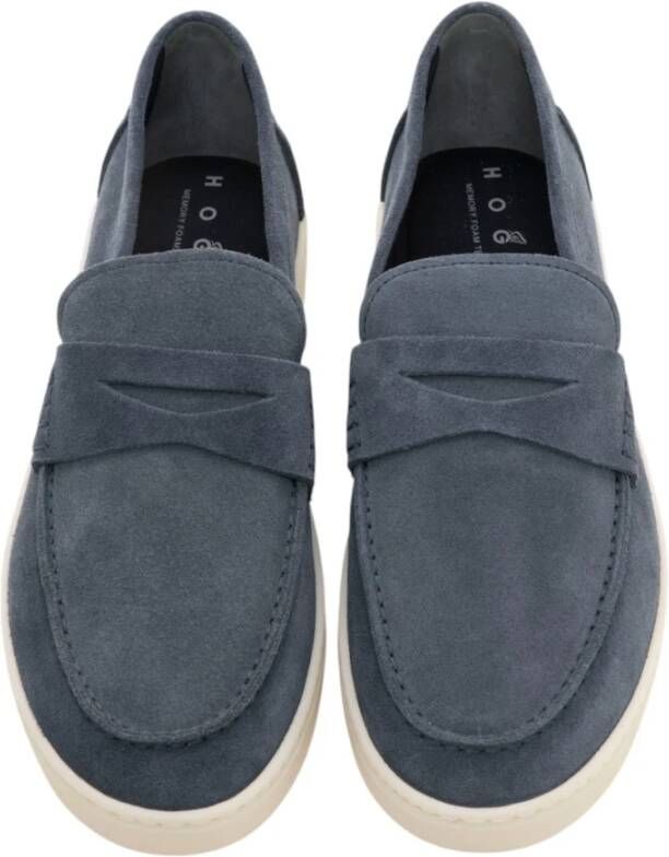Hogan Suede Loafer met Non-Slip Sole