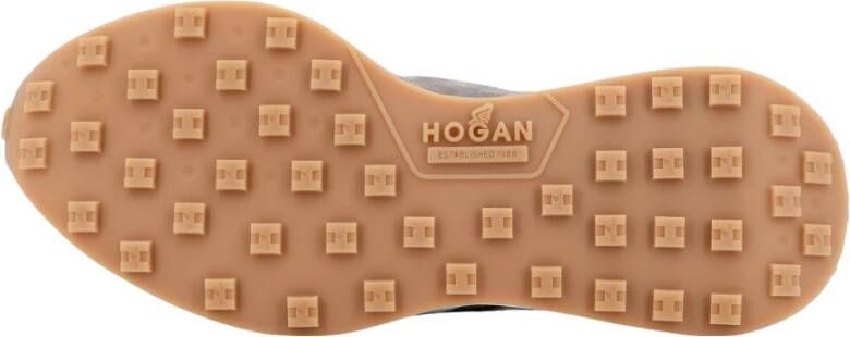 Hogan Suede sneakers met logo patch
