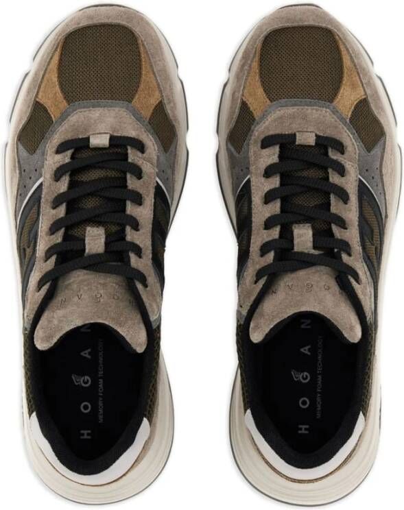Hogan Zamsleren Sneakers met Logopatch Multicolor Heren