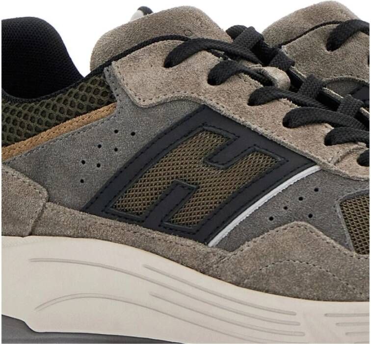 Hogan Zamsleren Sneakers met Logopatch Multicolor Heren