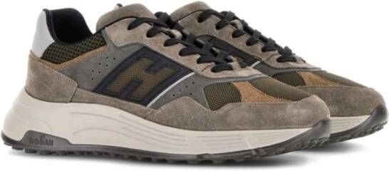 Hogan Zamsleren Sneakers met Logopatch Multicolor Heren