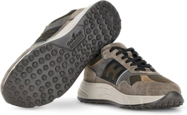 Hogan Zamsleren Sneakers met Logopatch Multicolor Heren