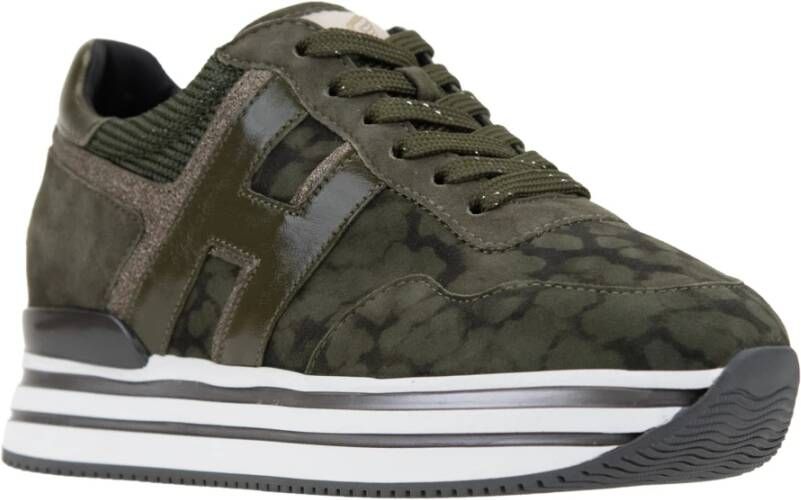 Hogan Suède Vetersneakers voor Dames Multicolor Dames