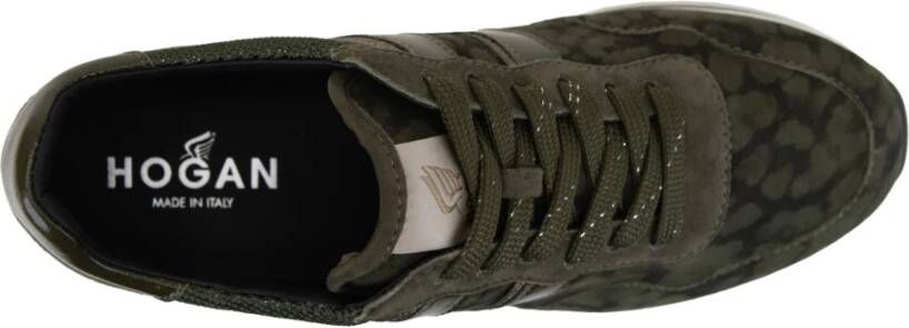 Hogan Suède Vetersneakers voor Dames Multicolor Dames