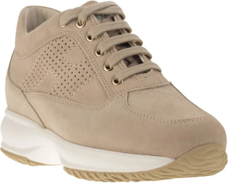 Hogan Tijdloze Iconische Sneakers Beige Dames