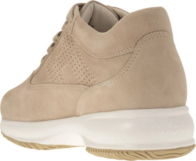 Hogan Tijdloze Iconische Sneakers Beige Dames