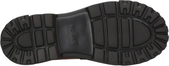 Hogan Urban leren loafers met profielzool