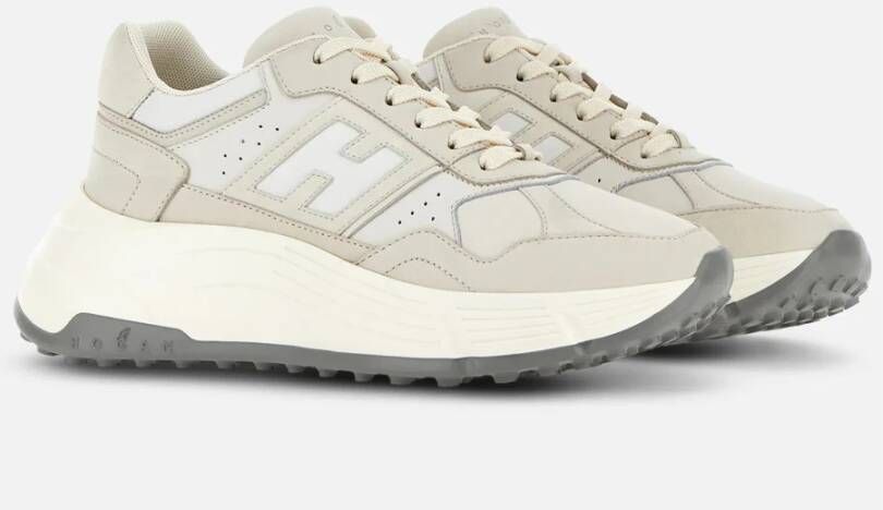 Hogan Verhoogde Platform Sneakers Beige Dames