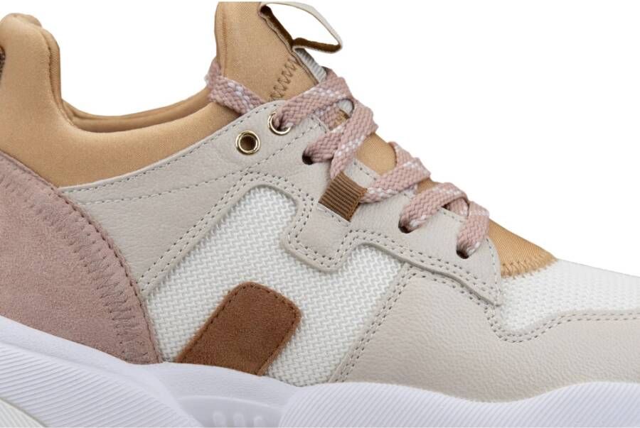 Hogan Veterschoenen Dames Leer Suède
