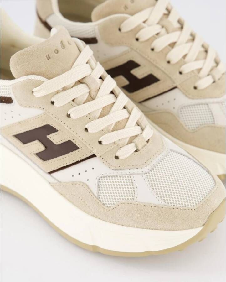 HOGAN Lage Sneakers Dames H669 Allacciato H Maat: 40 5 Materiaal: Suède Kleur: Beige - Foto 2
