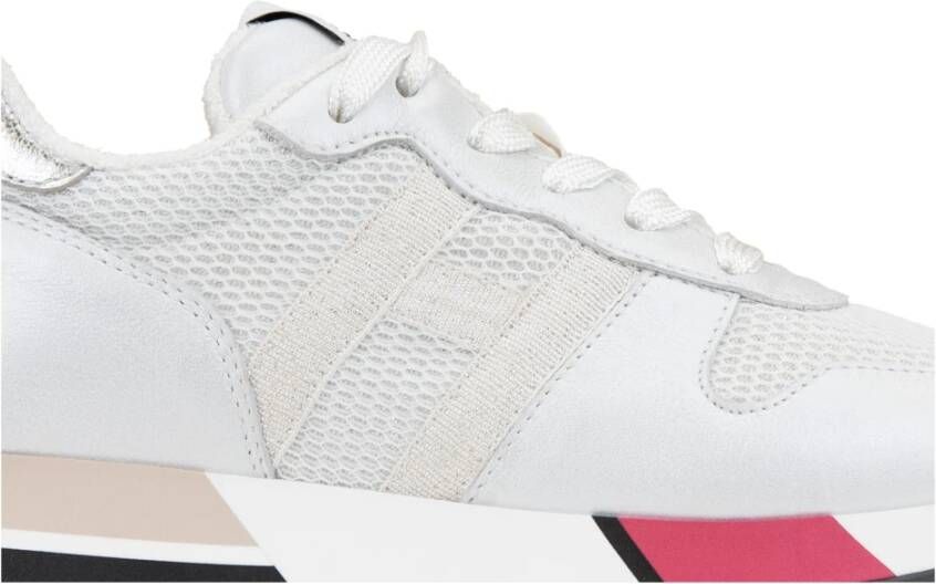 Hogan Veterschoenen voor dames met glitter Multicolor Dames