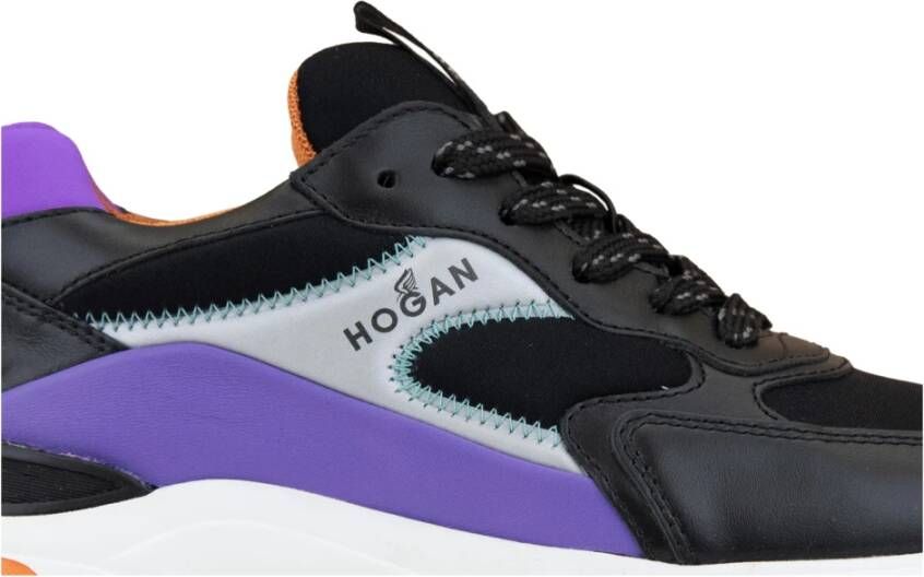 Hogan Veterschoenen voor dames van leer en stof