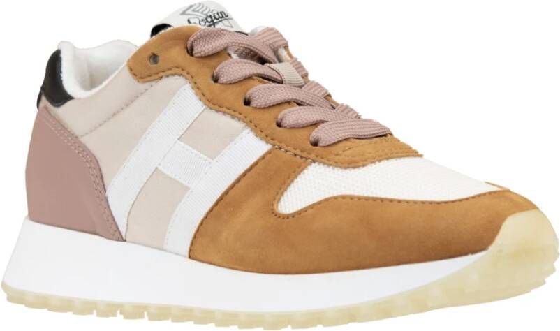 Hogan Veterschoenen voor dames van leer en stof Multicolor Dames