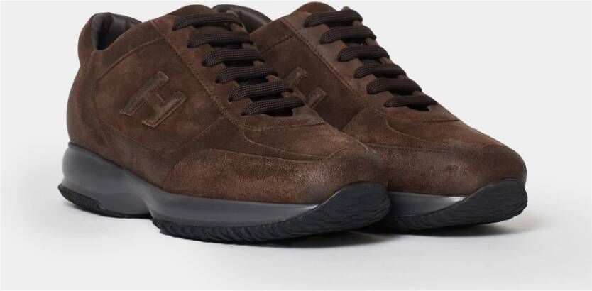 Hogan Vintage Bruine Sneakers Aw23 Brown Heren