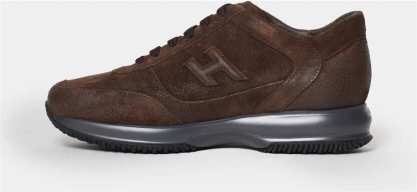 Hogan Vintage Bruine Sneakers Aw23 Brown Heren