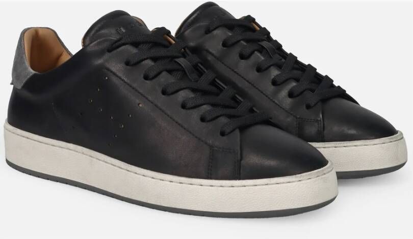 Hogan Vintage Stijl Blauwe Sneakers Blue Heren