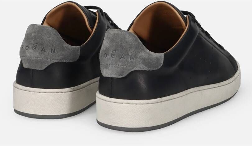 Hogan Vintage Stijl Blauwe Sneakers Blue Heren