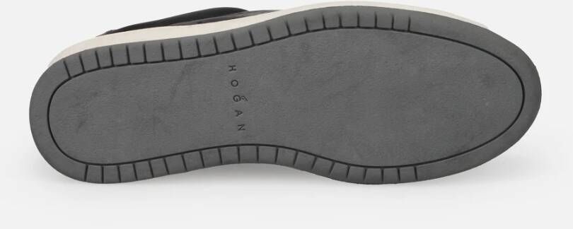 Hogan Vintage Stijl Blauwe Sneakers Blue Heren