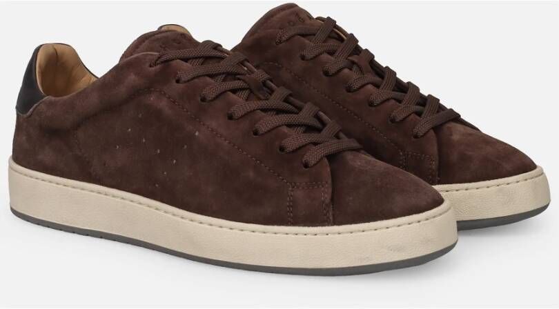 Hogan Vintage Stijl Bruine Sneakers Brown Heren