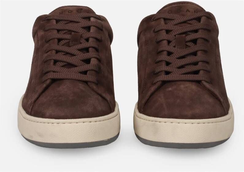 Hogan Vintage Stijl Bruine Sneakers Brown Heren