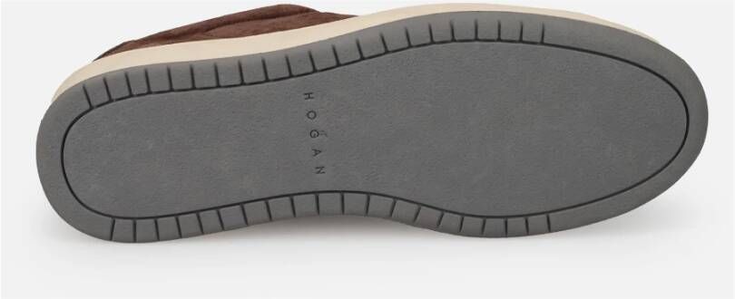 Hogan Vintage Stijl Bruine Sneakers Brown Heren