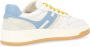 Hogan Witte blauwe en gele leren sneakers White Heren - Thumbnail 5