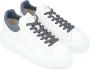Hogan Witte en Blauwe H-Stripes Leren Sneakers White Heren - Thumbnail 3