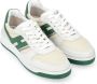 Hogan Witte en Groene Leren Sneakers Vintage Stijl White Heren - Thumbnail 3