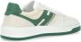 Hogan Witte en Groene Leren Sneakers Vintage Stijl White Heren - Thumbnail 5