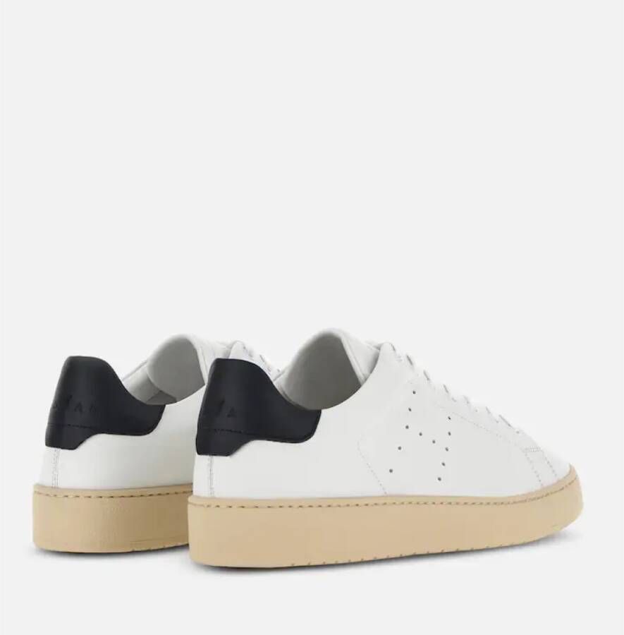 Hogan Witte Geperforeerde Sneakers Schoon-Gesneden Zool