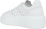 Hogan Witte H-Stripes Leren Sneakers White Dames - Thumbnail 2