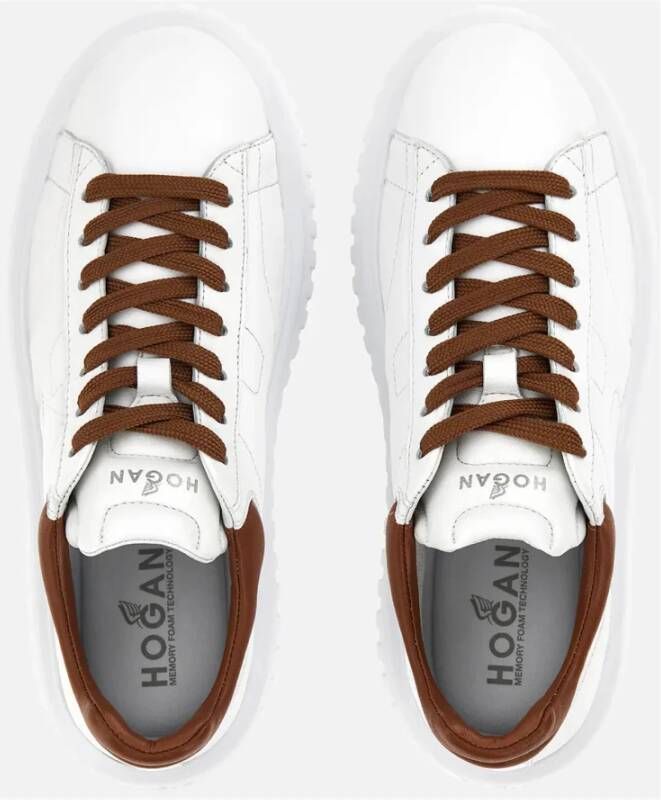 Hogan Witte H-Stripes Sneakers Wit Dames