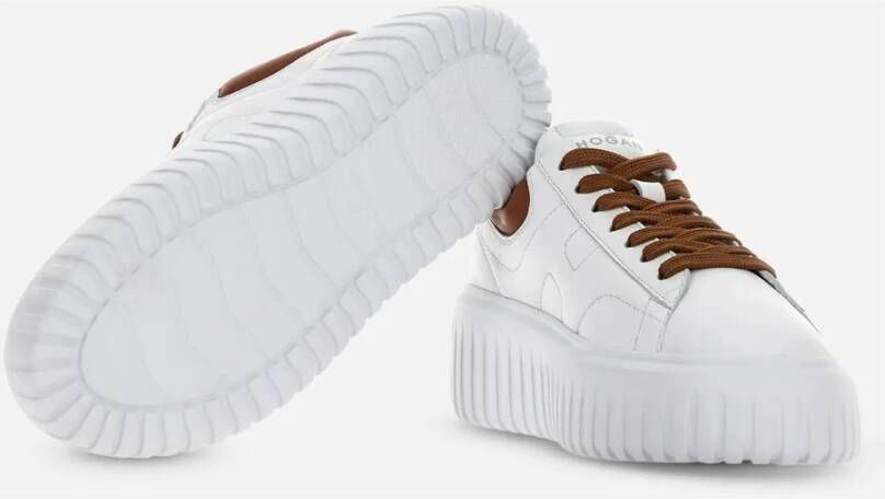 Hogan Witte H-Stripes Sneakers Wit Dames