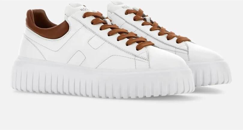 Hogan Witte H-Stripes Sneakers Wit Heren