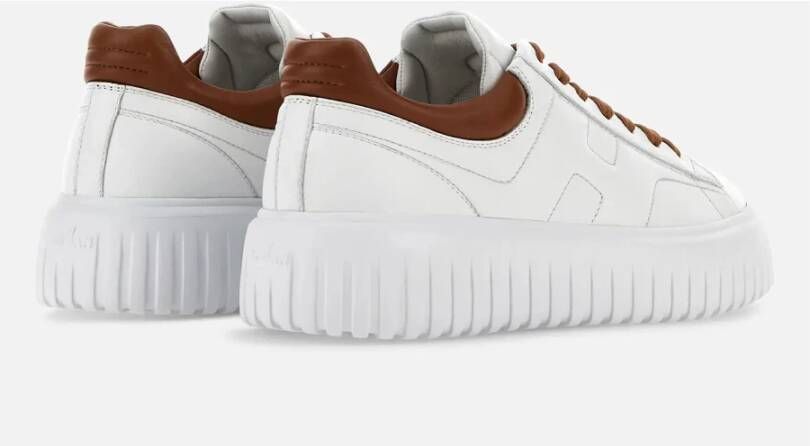 Hogan Witte H-Stripes Sneakers Wit Heren