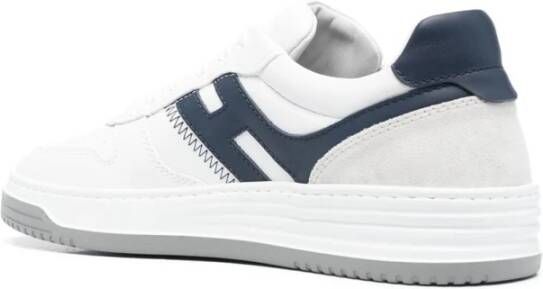 Hogan Witte lage sneakers logo patch