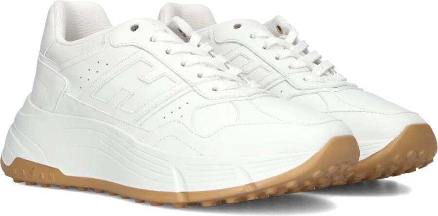 HOGAN Lage Sneakers Dames H669 Allacciato Maat: 35 Materiaal: Leer Kleur: Wit - Foto 2