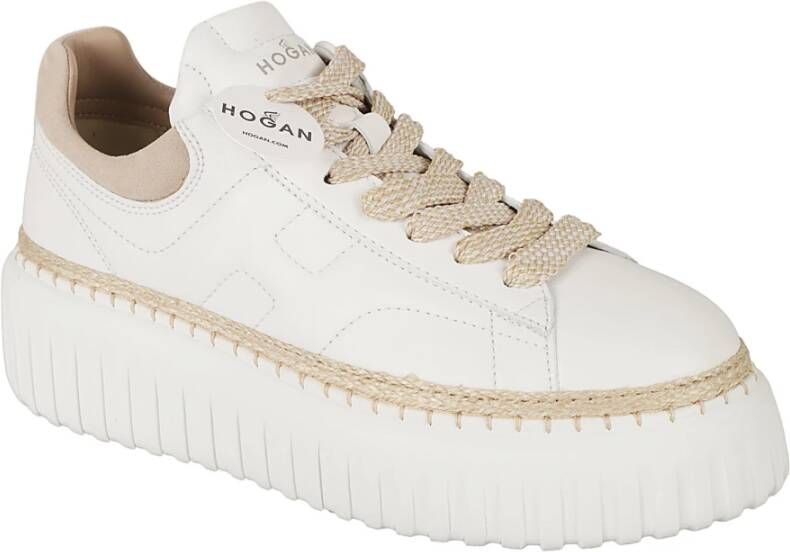 Hogan Witte Leren Chunky Sneakers Zenzero White Dames