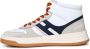 Hogan Witte Leren High Top Sneakers Multicolor Heren - Thumbnail 3