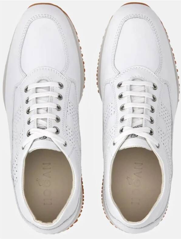 Hogan Witte Leren Interactive Sneakers White Dames