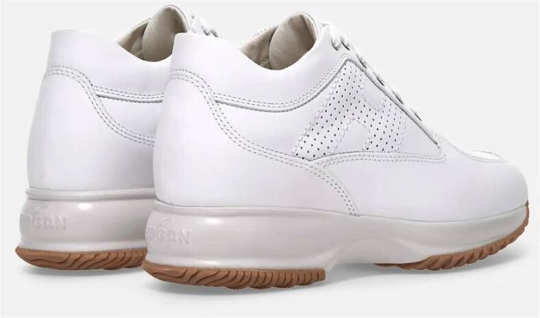 Hogan Witte Leren Interactive Sneakers White Dames