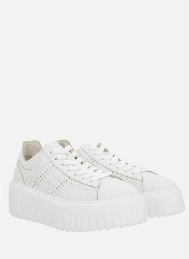 Hogan Witte Leren Lage Sneakers