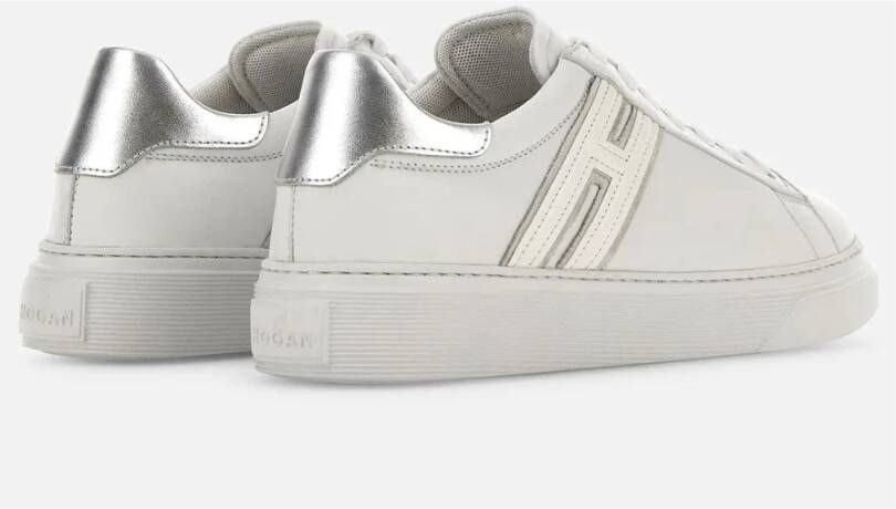 Hogan Witte Leren Lage Sneakers White Dames