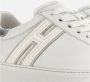 Hogan Witte Leren Sneakers met Metallic Inzetstukken White Dames - Thumbnail 5