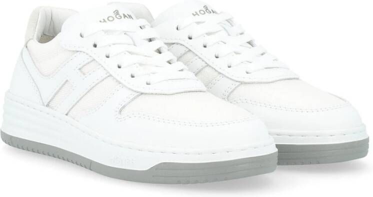 Hogan Witte Leren Sneaker H630 White Dames