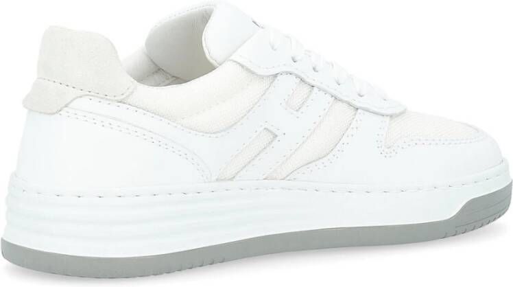 Hogan Witte Leren Sneaker H630 White Dames