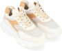 Hogan Witte Leren Sneaker met Cuoio Kleurige Details Multicolor Dames - Thumbnail 3