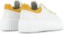 Hogan Witte Leren Sneaker met Dikke Gele Rubberen Zool White Dames - Thumbnail 4