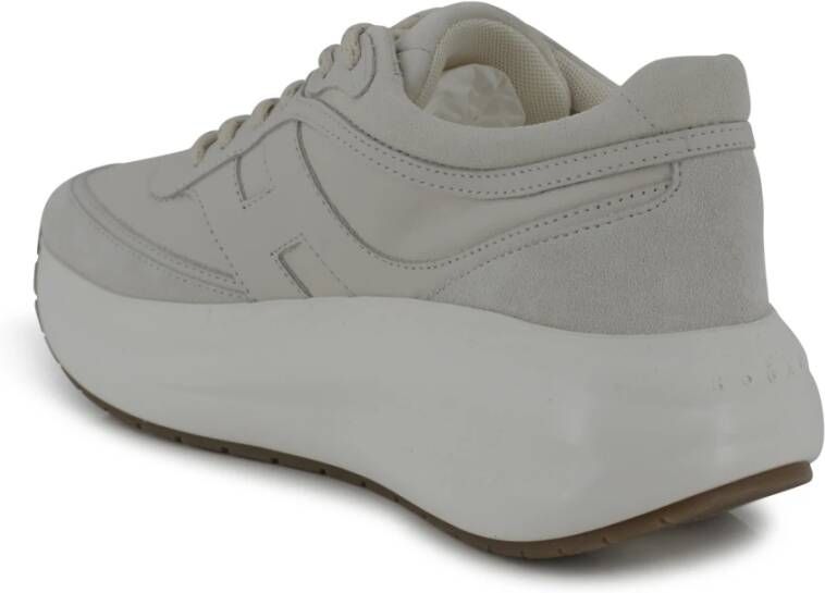 Hogan Witte leren sneaker met memory foam
